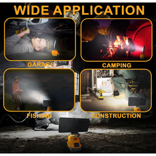 Cordless LED Work Light for Dewalt 18V Battery 1