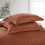 Imperial Rooms (Rust/Orange, Double) Stripe Duvet Cover Set Bed Quilt & Pillowcase Pair 3