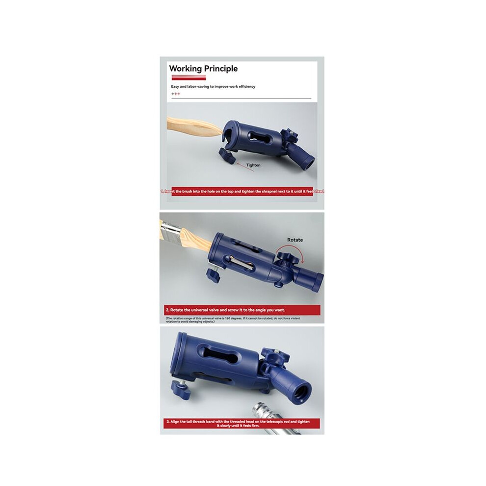 2PCS Multi-Angle Paint Brush Extender -Extension Pole Attachment Holder for Paint Brush for Easily Reach Ceilings, Walls-image-OPC-PWGF2MF-NEW