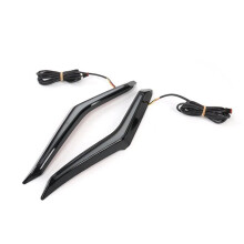 Motorcycle Strike Windshield Trim Lamp Turn Signal Brake LED Light for  Gold Wing GL1800 Tour DCT Airbag 18-2023,A