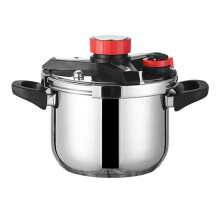 Pressure Cooker 5 L,Stainless Steel Pressure Canner with Triple-Layer Steel Body Rotating Lock/Unlocking Lid System