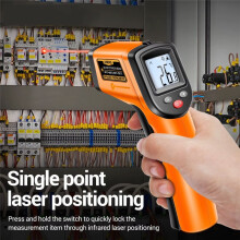 ANENG Non-Contact Infrared Thermometer -50-400 /-58-752 IR Thermometer Handheld Orange