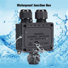 Junction Box Outdoor Waterproof Electrical Box,3 Way Plug Plastic External Junction Box,Electric Power Cord Boxes