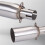 Motorcycle Modified Exhaust Pipe, Suitable for 40/42/45mm Adapter, to 51mm Middle Link Pipe, Non-Destructive Install A2 2