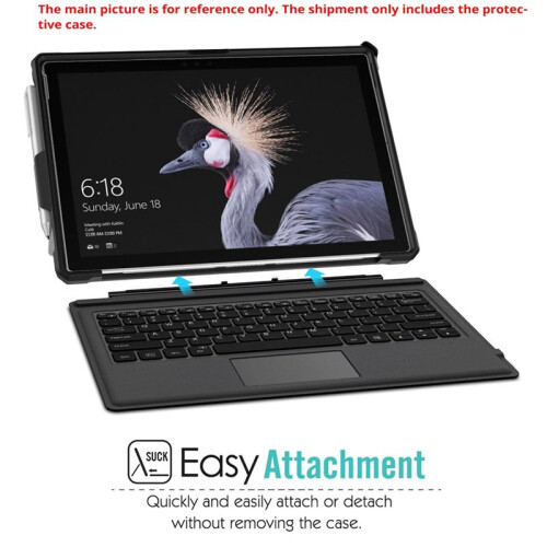 Capa Protetora Resistente Multifuncional com Suporte para Caneta, Ideal para  Surface Pro 7-4 / Pro 2017 / Pro LTE, Vermelha 2