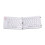 Wireless Foldable  Keyboard  Portable Double Folding Keyboard Suitable for Laptops and Mobile Phones White 1