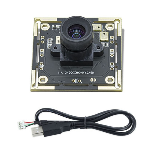 5MP 2K Camera Module Built-in Microphone 100 USB Free Driver Adjustable Manual-Focus Camera Lens Assembly for PC