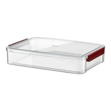 A4 Caixa de Armazenamento Transparente Portátil de Plástico para Documentos, Papelaria, Estojo para Armazenamento de Joias, Material Escolar, Casa e