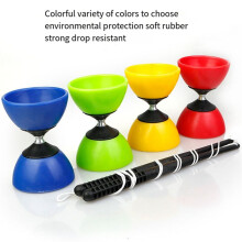 Double-Headed Shaking Rod Diabolo Children'S Students and the Elderly Outdoor Fitness Sensory Training Equipment Yellow
