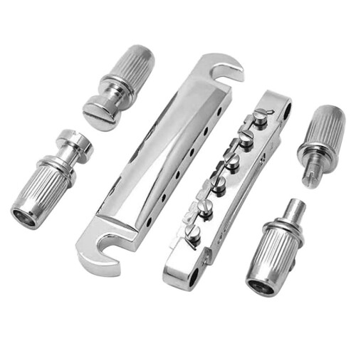 2X Elgitarrbro och Ändstycke Set Elgitarrbytesdelar Bridge Ändstyckesbro för  Guitar A 1