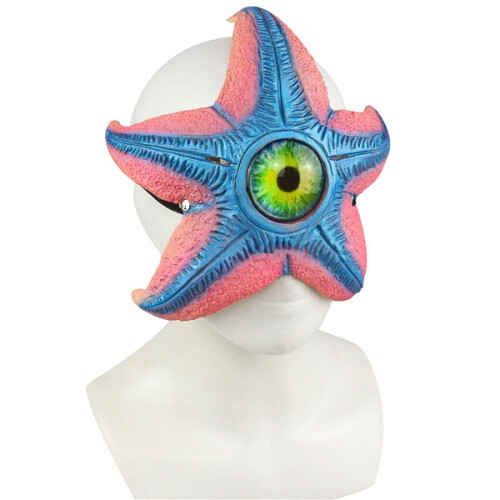 (Zeester masker) Angstaanjagend zeester latex masker 2
