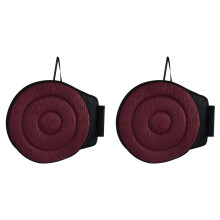 2pcs 360 Rotating Cushion,15.7in Cushion for Car ,Swivel for Elderly for Home, Office Chairs Claret