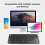 Wireless Foldable  Keyboard  Portable Double Folding Keyboard Suitable for Laptops and Mobile Phones White 3
