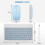 10 Inch  Keyboard Rechargeable Ultra-Slim Wireless Mouse Keyboard Set for Android Windows Tablet   E 7