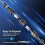 Ethernet Cable Replacement IP68 Waterproof Extension Cable Support 1200M Protocol High Transfer Speed for StarLink 75ft 3