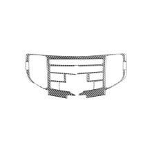 For TSX 2009-2014 Carbon Fiber Center Console Navigation Air Vent Cover Trim Interior Accessories
