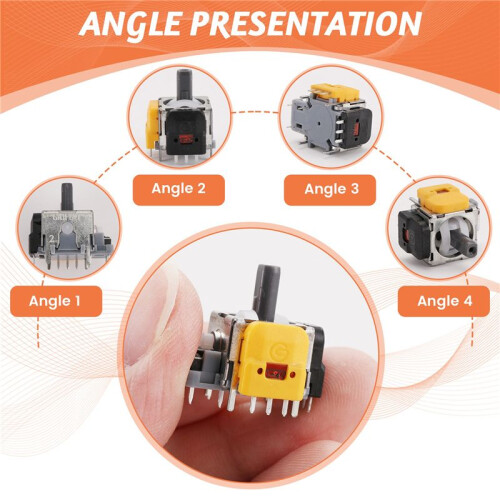 50Pcs for  Game Console Joystick Sensor Module Potentiometer Hall Effect 3D Joystick Module Analog Stick 2