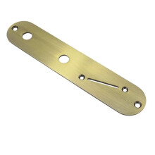 Plaque de Contrôle de Guitare Électrique 32 mm Plaque de Contrôle avec Espacement des Trous pour Pots Étroits et Fente pour Interrupteur Angulaire