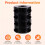 4PCS Double Split Shaft Collars Oxide Set Screw Style Double Split Setscrew Shaft Collar Inner Diameter 20x40x15mm 3