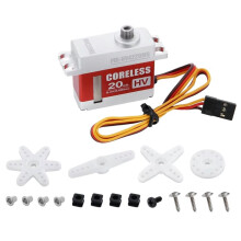 HV4220MG High Voltage Digital Servo 20kg Coreless Motor, 8.4V Metal Gear 35.5x15x29.9mm for RC Model Car Boat Aircraft