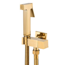 Toilet Faucets Toilet Bathroom Bidet Faucet - Single Cold Water Shower Sprayer Mixer Gold