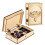 7pc/Set Plastic Polyhedral Dice Storage Box  Dice Wooden Container Case Table Board Role  Game Accessories 2