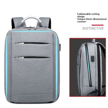 Sedia da Zaino Aziendale Pieghevole,  Capacità, Zaino Ricaricabile USB, Zaino Multifunzionale Casual Aziendale Blu