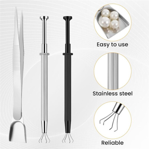 4Pcs Piercing Tools for Changing Jewelry, 4 Claw Piercing BallGrabber Tool Set,for Cake Decorating Diamond Gem Holder 1