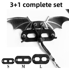(Silver) Tether Adjustable Soft Wing Harness Suitable For Rodents Lizards Mice Reptiles
