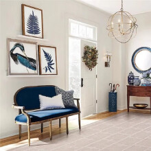 American Iron Wall Lamp Bamboo Double Linen Lampshade Retro Living Room Dining Room Bedroom Bedside Light