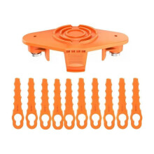 1 + 10 Set, for WG150 Lawn Cutter, Lawn Cutting Blade Replacement for WA0010 Spool