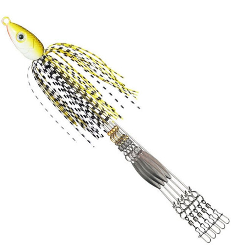 Spinner Alabama Rig Angelköder Regenschirm Angelruten Köder 5 Arm Spinner Weichköder Rig für Barschangeln Köder Rigs D 1