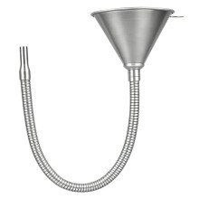 Funil/Bico de Reabastecimento de Metal Flexível - Adequado para Encher Óleo de Motor Automotivo, Gasolina e Vários Fluidos de Motor.