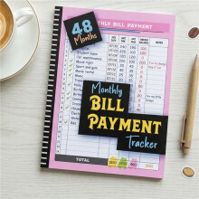 Monthly Bill Payment Tracker 48 Months Expense and Bill Tracker with Calendar & Debt Payoff Planner