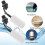 2 Pcs Float Valve,1/2 Inch Thread Automatic Water System Filler,Adjustable Arm for Ponds,Plastic Float  Valve 6