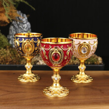(Gold) Liquor Small Metal Cup With Creative Retro Style For Gift Home Entertainment Or