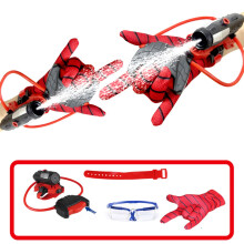 Spider Water Gun Set, Spider Web Shooter Wrist Toy With Goggles & Gloves, 2 Player Water Blaster Cosplay Role Play Toy For Kids Outdoor Summer, 2 Sets