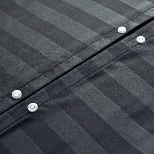 Imperial Rooms (Single ) Black Stripe Duvet Cover Luxury Egyptian Bedding Set 1