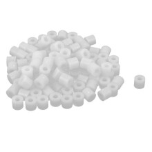 Plastic Cylinder Spacer Washer 7mm x 3.2mm x 6mm 300 Pcs Ivory