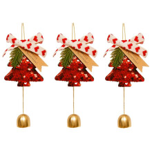 Ciondolo Albero di Natale, Ciondolo Campana di Buon Anno, Decorazioni per La Casa di Buon Natale, Ornamenti Natalizi, Regali di Coppia e