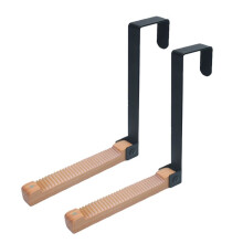 2-Pack över Dörrtorkställ, Vikbar över Dörrhängare för Vardagsrum, Sovrum, Badrum - Bärbar och Mångsidig Svart