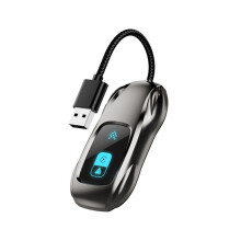 Boîtier Convertisseur D'Interconnexion Voiture-Machine 2 en 1 Sans Fil CarPlay 5,8 GHz avec Affichage Numérique, Filaire Vers pour Android Auto