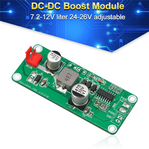 6A Current High Power Amplifier Boost Board - Boost Power Module Board Voltage 7.2-12V to 24V 2