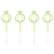 4Pcs Glass Automatic Plant Watering Bulbs Flower Shaped Dripper Houseplant Device Drip Irrigation for Indoor