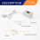 Sewing Machine Light U Shape Industrial Lighting Lamp Magnetic Working Light for Drill Presses Workbenches EU Plug 5