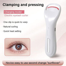 Rechargeable Eyelash Curler-Electric Lash Curler with Larger Heating Cilium Roller Tool for Women Long Lasting Lashes,A