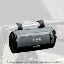 Bike Handlebar Bag Bicycle Handlebar Roll Bag with Large Reflective Area Pouch Bag for Mountain Bike Bicycle