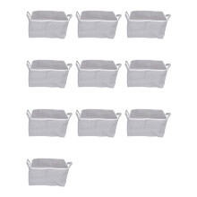 10X Boîte de Rangement Tridimensionnelle Boîte de Rangement Domestique avec Organisateur de Fenêtre Tissu Pliant Capacité Armoire de Rangement