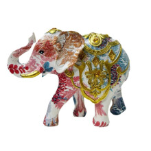 Scultura Decorativa A Forma di Elefante, Ornamento In Resina A Forma di Elefante, Statua di Elefante, Decorazione di Animali, Statuette da Collezione,