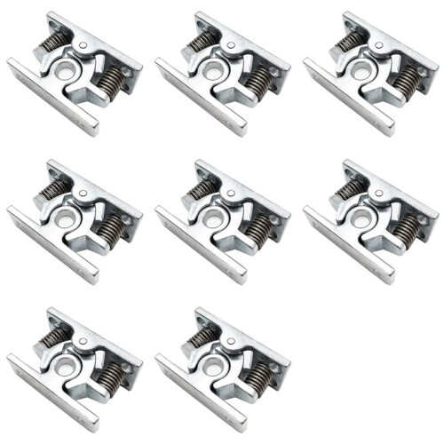 8Pcs Spring Loaded Door Easy Lock Stop Catch Release Clamp Double Roller Catch (Mp-4) 1
